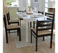 ShGaxin Sillas de Comedor 6 Unidades Madera Maciza y Terciopelo marrón, Sillas Cocina, Sillas Nordicas, Silla Salon, Sillas Sala De Espera, Mueble Salon - 272091