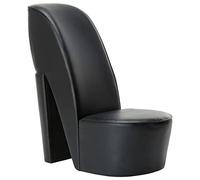 ShGaxin Sillón con Forma de Zapato de tacón, Butaca, Sillon Orejero, Sillon Lactancia, Sillones para Personas Mayores, Butacas De Cine, Cuero sintético Negro