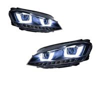 SHGJGH Faros Delanteros Para VW Para Golf Para MK7 2013-2017 Conjuntos Faros LED Coche Iluminación Automática DRL Lámpara Señal Giro Freno Plug And Play Luz Delantero