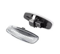 SHGJGH Marcador lateral 2 Uds Para Citroen Para C4 Para Picasso Para C3 Para C5 2006-2018 Luz LED Señal Giro Indicador Lateral Lámpara Intermitente Intermitente lateral(Clear Lens)