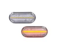 SHGJGH Marcador lateral Para VW Para MK4 Para Golf Para Jetta Para Bora Para GTI R32 Para B5 Para Passat LED Indicador Lateral Delantero Luces Señal Giro Intermitente lateral(Clear Lens)