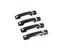 SHGUOMSC Pegatina de Consola Central for Toyota for Tundra 2007-2021 for Sequoia 2008-2015 ABS Cromado/Fibra Carbono embellecedor Cubierta manija Puerta Exterior Coche(Carbon Fiber)