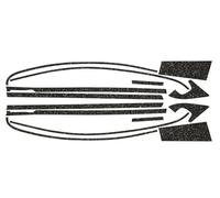 SHGUOMSC Pegatina for Consola Central CC 2012-2018, Ventana sedán, cromada, Eliminar apagón, pilares ABC, Pegatinas Negras Brillantes(Matt Shine Black)
