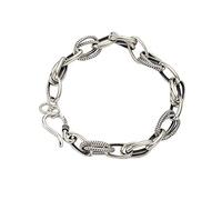 SHGUOMSC Pulsera Femme GiftS925 fête Des mères, Pulsera Boucle chaîne épaisse, Hacer Viejo y Viejo