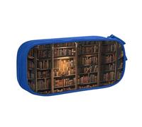shgwehh Book Room - Estuche para lápices con diseño de biblioteca misteriosa, bolsa grande para bolígrafos, bonita bolsa para lápices, oficina, escuela, papelería, organizador para niñas y niños,