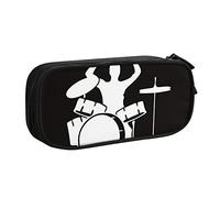 shgwehh Estuche grande para niños y niñas, estuches de batería con compartimentos grandes para escuela, oficina, viajes, color azul, Black, Talla única, Organizador de bolsas