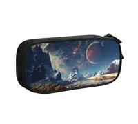 shgwehh Estuche para lápices con estampado de Alien Planet - Organiza tus artículos de papelería con elegancia, Black, Talla única, Organizador de bolsas