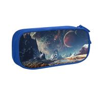 shgwehh Estuche para lápices con estampado de Alien Planet - Organiza tus artículos de papelería con elegancia, Blue, Talla única, Organizador de bolsas