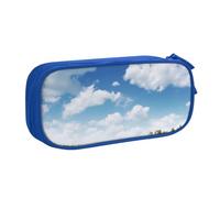 shgwehh Estuche para lápices con estampado de club de golf, bolsa grande para lápices, estuche para oficina, escuela, papelería, organizador para niñas y niños, color azul, Blue, Talla única,