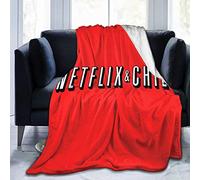 shgwehh Manta de microforro polar súper suave de Netflix y CHILL, adecuada para mantas de sofá para adultos y niños, mantas de cama de 60 x 50 pulgadas