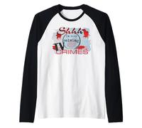 shh Estoy Ocupado resolviendo crímenes de televisión Verdadero Amante del Crimen Asesinato programas Camiseta Manga Raglan