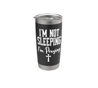 Shh Im Not Sleeping Im Praying Mama Prayer Mom God Pray More Vaso térmico de acero inoxidable de doble pared