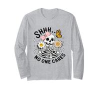 Shhh a Nadie le Importa Esqueleto Divertido Manga Larga