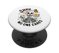 Shhh a Nadie le Importa Esqueleto Divertido PopSockets PopGrip Adhesivo