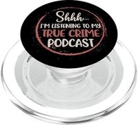 Shhh Estoy Escuchando a mi Verdadero Crimen Asesinato Podcast Amante PopSockets PopGrip para MagSafe