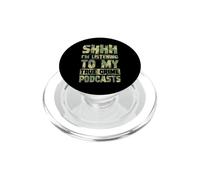 Shhh Estoy Escuchando mis podcasts sobre crímenes Reales PopSockets PopGrip para MagSafe