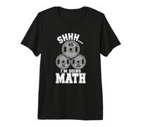Shhh Estoy Haciendo Matemáticas Entrenamiento Gimnasio Declaración Divertida Relatable Camiseta Premium