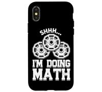 Shhh... Estoy Haciendo matemáticas Levantamiento de Pesas Entrenamiento Deportivo Entrenamiento Carcasa para iPhone X/XS