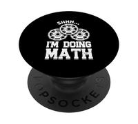 Shhh... Estoy Haciendo matemáticas Levantamiento de Pesas Entrenamiento Deportivo Entrenamiento PopSockets PopGrip Adhesivo