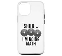Shhh Estoy Haciendo Pesas matemáticas Gimnasio Entrenamiento Divertido Carcasa para iPhone 12/12 Pro