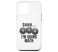 Shhh Estoy Haciendo Pesas matemáticas Gimnasio Entrenamiento Divertido Carcasa para iPhone 12 Pro MAX