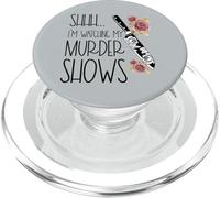 Shhh, Estoy Viendo mis programas de asesinatos en Rose PopSockets PopGrip para MagSafe