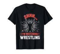 Shhh, Estoy Viendo Wrestling Funny Wrestling Camiseta