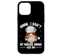 Shhh I Cant My Murder Shows Are On True Crime GNOME Graphic Carcasa para iPhone 12 Mini