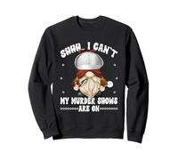 Shhh I Cant My Murder Shows Are On True Crime GNOME Graphic Sudadera