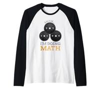 Shhh I'm Doing Matemáticas Fitness Levantamiento de Pesas Entrenamiento de Entrenamiento Camiseta Manga Raglan