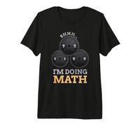 Shhh I'm Doing Matemáticas Fitness Levantamiento de Pesas Entrenamiento de Entrenamiento Camiseta Premium