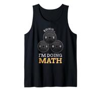 Shhh I'm Doing Matemáticas Fitness Levantamiento de Pesas Entrenamiento de Entrenamiento Camiseta sin Mangas