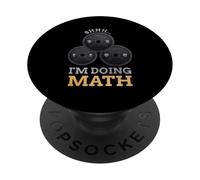 Shhh I'm Doing Matemáticas Fitness Levantamiento de Pesas Entrenamiento de Entrenamiento PopSockets PopGrip Adhesivo