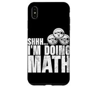 Shhh I'm Doing Matemáticas Halterofilia Pesas Entrenamiento Deporte Carcasa para iPhone XS MAX