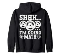 Shhh I'm Doing Math Weight Plate Humor Sudadera con Capucha