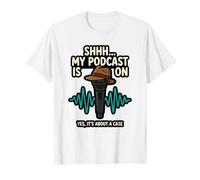 Shhh. Mi Podcast está en un Entusiasta Fan Amante Halloween Camiseta