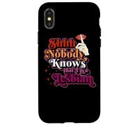 Shhh Nadie Sabe Que Soy Un Orgullo Lésbico Saliendo Divertido Carcasa para iPhone X/XS