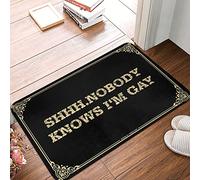 Shhh.nobody Knows I'm Gay - Alfombrilla acolchada para el baño