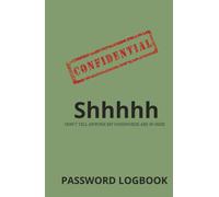 Shhhh… Don’t Tell Anyone My Passwords Are in Here!: The Handy Password Logbook for Keeping Track of Your Online Accounts & Login Details