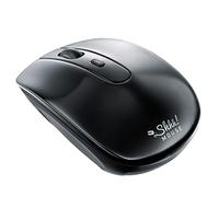 SHHHMOUSE Ratón Silencioso Inalámbrico, Compacto y Portátil, Pilas Incluidas, Ordenadores y Portátiles, Compatible para Mac y PC (Negro)