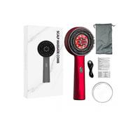 Shiatsu Electric Scalp Massage Comb - Red Light Therapy Hair Growth Treatment, Anti-Hair Loss Massaging Brush with Oil Applicator