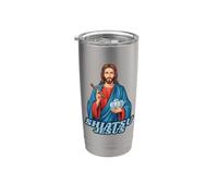 Shiatsu Jesús con palo de moxa y vasos de ventosas Vaso térmico de acero inoxidable de doble pared