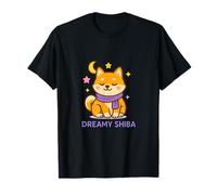 Shiba de ensueño bajo un Suave Resplandor Nocturno Camiseta