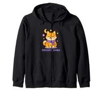 Shiba de ensueño bajo un Suave Resplandor Nocturno Sudadera con Capucha