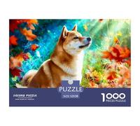 Shiba Inú 1000 Piezas Pet Dog Puzle Para Adultos Rompecabezas De Desafíos Difíciles Para Adultos Y Niños Mayores De 12 Años Entretenimiento Creativo Regalos Para Familiares Y Amigos De Decoración Para