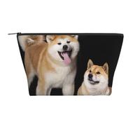 Shiba Inu Akita Inu, Bolsa de artículos de tocador Bolsa de Maquillaje Bolsa de cosméticos Bolsa de artículos de tocador de Viaje portátil