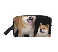 Shiba Inu Akita Inu, Bolsa de Maquillaje Bolsa de cosméticos Bolsa de artículos de tocador de Viaje portátil Organizador de Bolsa de Maquillaje