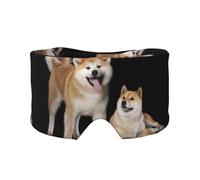 Shiba Inu Akita Inu,Máscara para ojos con bloqueo de luz y protección ocular completa para dormir, orejeras y ojos.