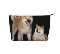 Shiba Inu Akita Inu,Neceser de Pana, Neceser de Maquillaje portátil, Neceser de Viaje