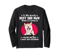 Shiba Inu Best Dog Mom Dogs Lovers Funny Mothers Day Manga Larga